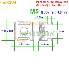 Tán Cài M5 M6 M8 M10 Ecu Cài Đai Ốc Cài Inox 304