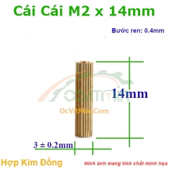 Trụ Đồng Cái Cái M2x14mm - Tru Dong Cai Cai