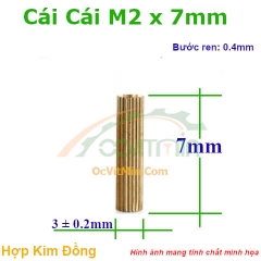 Trụ Đồng Cái Cái M2x7mm - Tru Dong Cai Cai