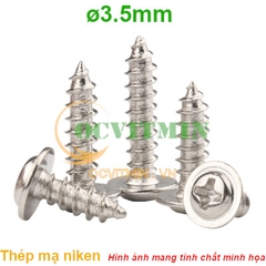 Vít Bake Ren Xoắn Đường Kính 3.5mm Mạ Niken
