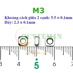 Tán Vuông M3M4M5M6M8M10 Đai Ốc Vuông Ecu Vuông Inox 304