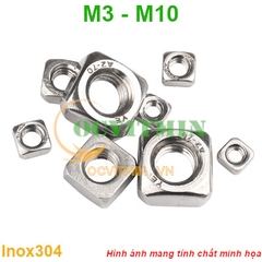 Tán Vuông M3M4M5M6M8M10 Đai Ốc Vuông Ecu Vuông Inox 304