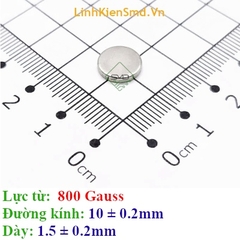 Nam Châm Đất Hiếm Tròn Lực Hút 500 đến 1000 Gauss ( Lực Hút Yếu Xìu)