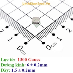 Nam Châm Đất Hiếm Tròn Lực Hút 1000 đến 1500 Gauss