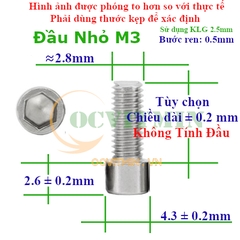 Ốc Lục Giác Đầu Trụ Nhỏ M3 Inox 304