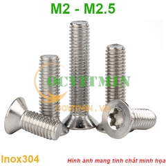 Ốc Lục Giác Bông M2 M2.5 Lục Giác Sao Inox 304