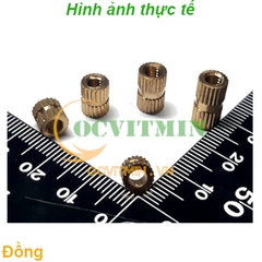 Đai Ốc Đồng M4 Tán Bằng Đồng Ecu Cấy