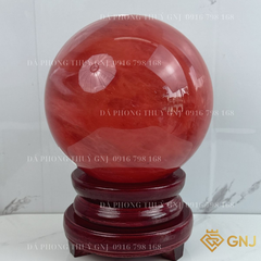 Quả bi cầu núi lửa, quả bi cầu thủy tinh đỏ