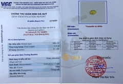 Viên đá tourmaline vàng tự nhiên