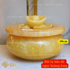 Bát tụ bảo đá ngọc hoàng long tự nhiên