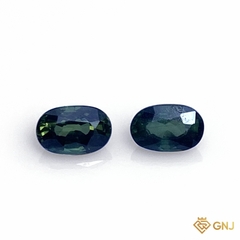 Cặp đá sapphire xanh lá tự nhiên 0,50ct (2 viên) - GNJ