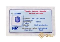 Đá saphia tự nhiên tài lộc