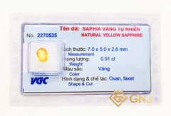 Đá Sapphire vàng thiên nhiên