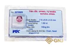 Viên Đá Spinel Hồng Tím Thiên Nhiên - GNJ