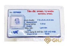 Viên Đá Spinel Lam Tím Thiên Nhiên Lục Yên - GNJ