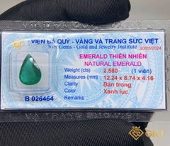 Viên Đá Ngọc Lục Bảo Tự Nhiên 2.58ct — Facet - GNJ