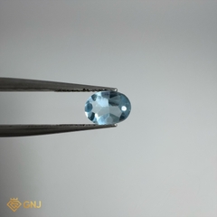 Đá Topaz Xanh Tự Nhiên 1.1ct — 7.0x5.1mm - GNJ