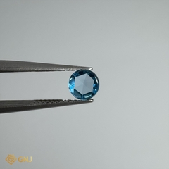 Đá Topaz Xanh Tự Nhiên 0.6ct — 5.1x5.1mm - GNJ