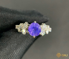 Nhẫn vàng đính đá Sapphire tự nhiên