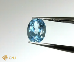 Đá Topaz Xanh Tự Nhiên 1.65ct — 8.0x6.0mm - GNJ