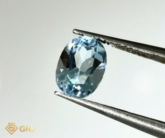 Đá Topaz Xanh Tự Nhiên 1.65ct — 8.0x5.8mm - GNJ