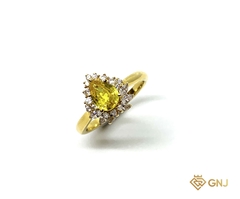 Nhẫn Sapphire vàng tự nhiên may mắn