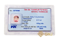 Viên đá Tourmaline Bicolour Pink- Brown