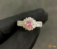Nhẫn bạc nữ đính đá Tourmaline tự nhiên