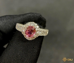 Nhẫn bạc nữ đính đá Tourmaline tự nhiên