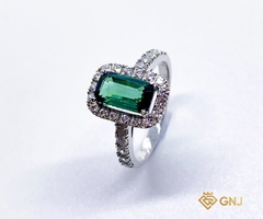 Nhẫn Tourmaline Xanh Phú Quý - GNJ