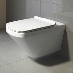Bồn cầu treo tường Duravit DuraStyle có bệ ngồi, không có gờ xả, màu trắng
