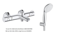 Bộ sen ổn nhiệt Grohe Grohtherm 800 34567000 +26164001