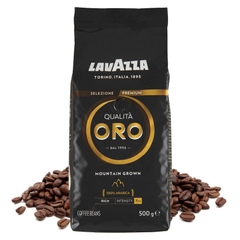 Cà phê hạt đã rang Lavazza Oro Qualita 500g, 100% Arabica, Intensity 7/10, Made in Italy