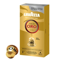 Cà phê Viên nén Nespresso Lavazza Quality Oro 8  - hộp 10 viên vỏ Nhôm