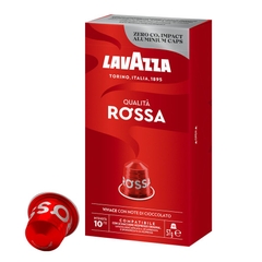 Cà phê Viên nén Nespresso Lavazza Espresso Rossa 10 Hộp 10 viên vỏ Nhôm