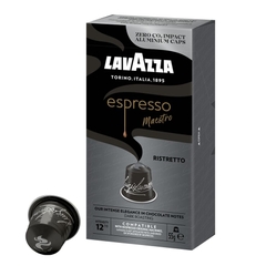 Cà phê Viên nén Nespresso Lavazza  Espresso Ristretto  - hộp 10 viên vỏ Nhôm