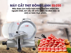 Máy Thái Thịt Chín, Đông Lạnh ES-250 – Lưỡi 250mm, Thái Chính Xác, Bền Bỉ