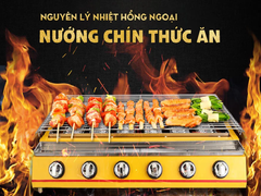 Bếp Nướng Gas ETON 6 Họng ET-K223 - Nướng Nhanh, Gọn Nhẹ, Tiện Dụng Cho Gia Đình, Dã Ngoại, Tiệc Buffet