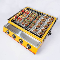 Bếp Nướng Gas ETON 4 Họng Dài ET-K255 - Nướng Nhanh, Gọn Nhẹ, Tiện Dụng Cho Gia Đình, Dã Ngoại, Tiệc Buffet