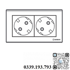 Ổ cắm đôi Schuko Sino S18/126+FC2-63