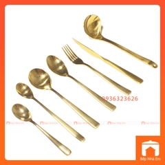 Bộ Dao Muỗng Nĩa Inox Mạ Vàng Cao Cấp - Hàng Nhập Khẩu