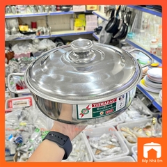 Nồi Lẩu Inox Nắp Inox Bếp Từ TITHAFAC Nhiều Size - Hàng Việt Nam Sản Xuất