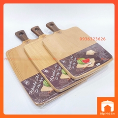 Thớt Gỗ Tự Nhiên Chữ Nhật Có Tay Cầm - Hàng Việt Nam Sản Xuất