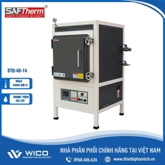 Lò Nung Chân Không Atmosphere Trung Quốc 1400 Độ C Saftherm STQ-45-14 | 45 Lít