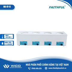 Bếp Đun Bình Cầu 2/4/6 Vị Trí Faithful Trung Quốc 98-IV-B | 100ml - 1 lít