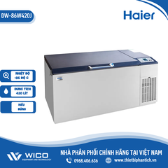 Tủ Lạnh Âm 86 Độ 420 Lít Haier BioMedical DW-86W420J Và DW-86W420JA