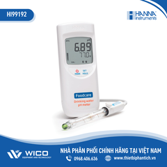 Máy Đo pH/Nhiệt Độ Trong Nước Uống Hanna HI99192