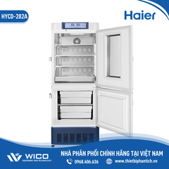 Tủ Lạnh Buồng 2-8 độ 185 lít & Buồng -20 đến -40 độ C  97 lít Haier HYCD-282(A)