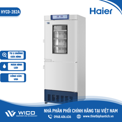 Tủ Lạnh Buồng 2-8 độ 185 lít & Buồng -20 đến -40 độ C  97 lít Haier HYCD-282(A)