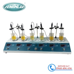 Máy Khuấy Từ Gia Nhiệt 6 Vị Trí Trung Quốc Zenith Lab HJ-6B / HJ-6D